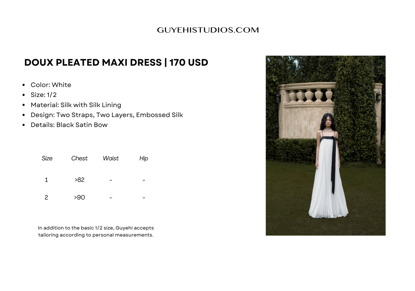 DOUX PLEATED MAXI DRESS