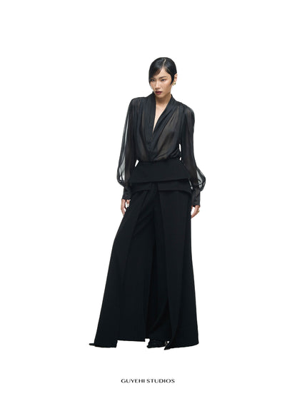 NAGARE DRAPE TOP