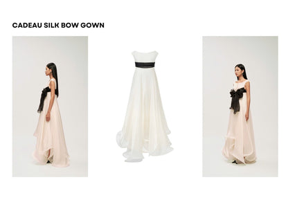 CADEAU SILK BOW GOWN DRESS - Premium Line