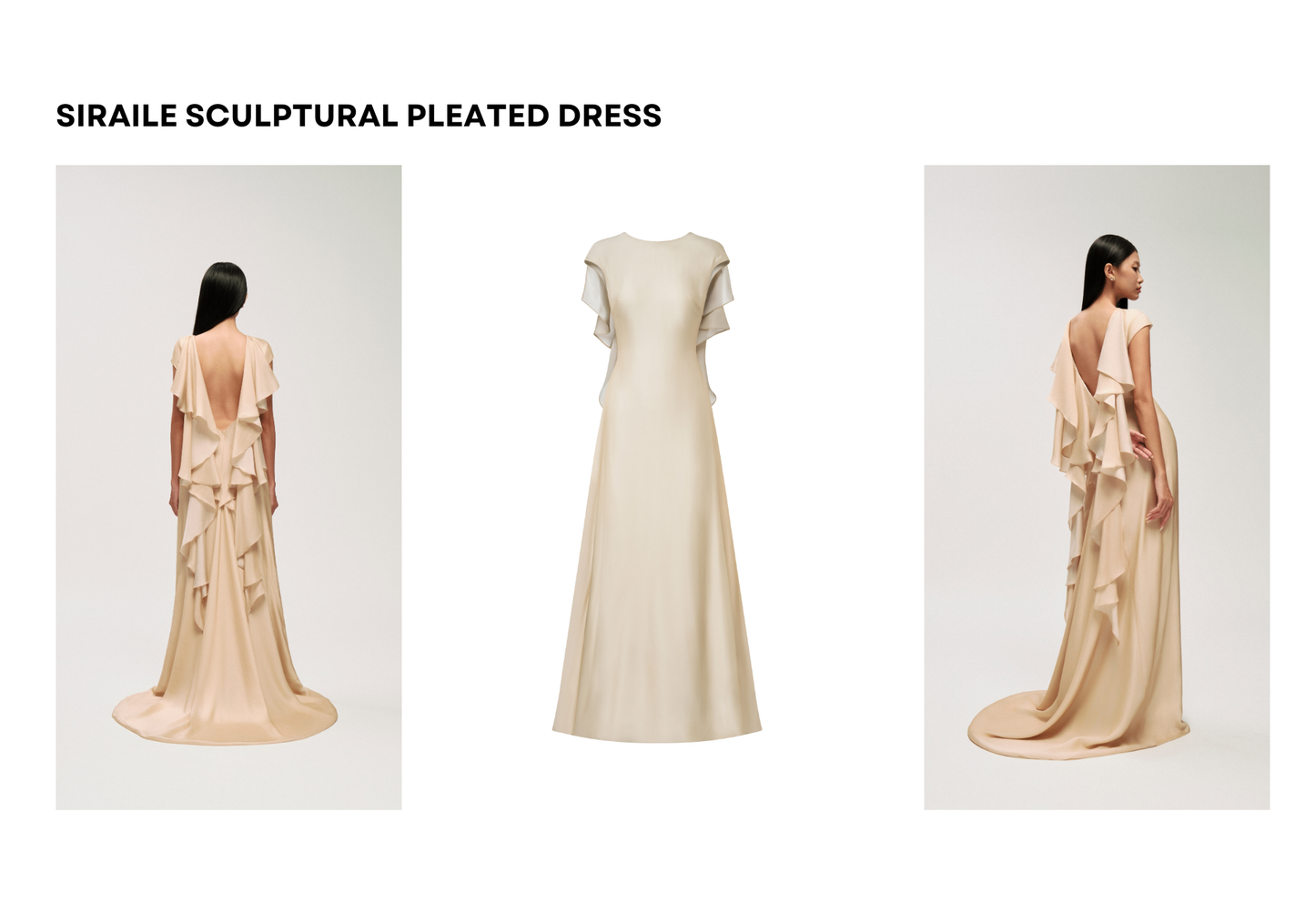 SIRAILE SCULPTURAL PLEATED DRESS - Premium Line