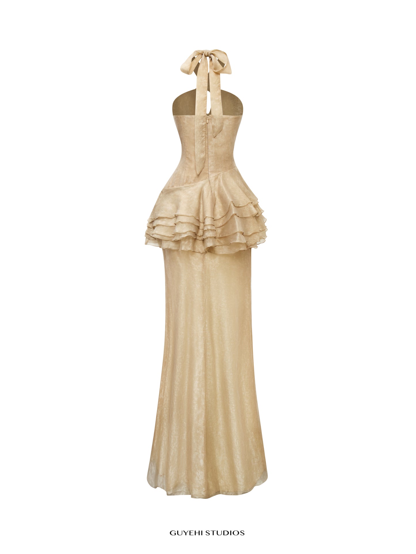 FLEUR HALTER NECK TOP & PEPLUM SKIRT SET