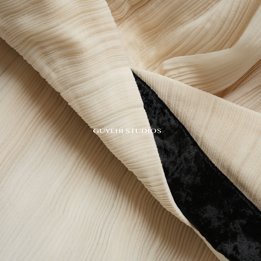 STRAPLESS IVORY CASCADE GOWN DRESS - Premium Line