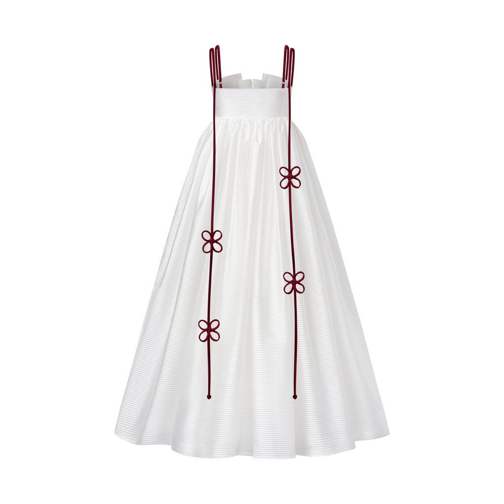 HIKARI SCARLET STRAP DRESS