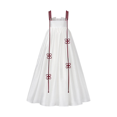HIKARI SCARLET STRAP DRESS