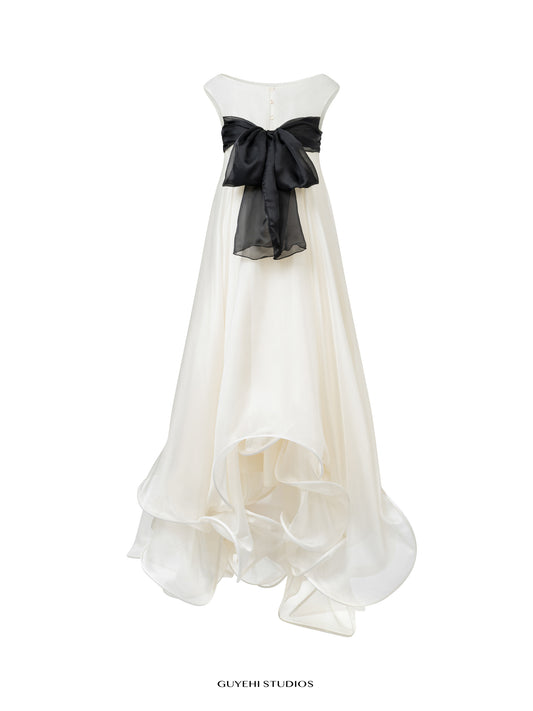 CADEAU SILK BOW GOWN DRESS - Premium Line