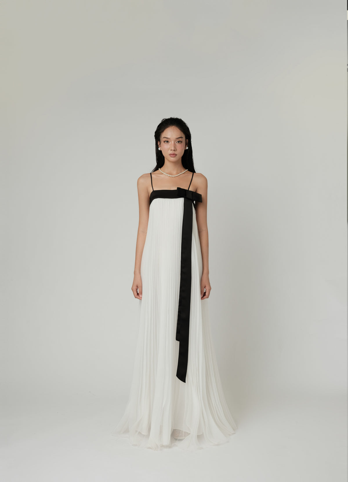DOUX PLEATED MAXI DRESS