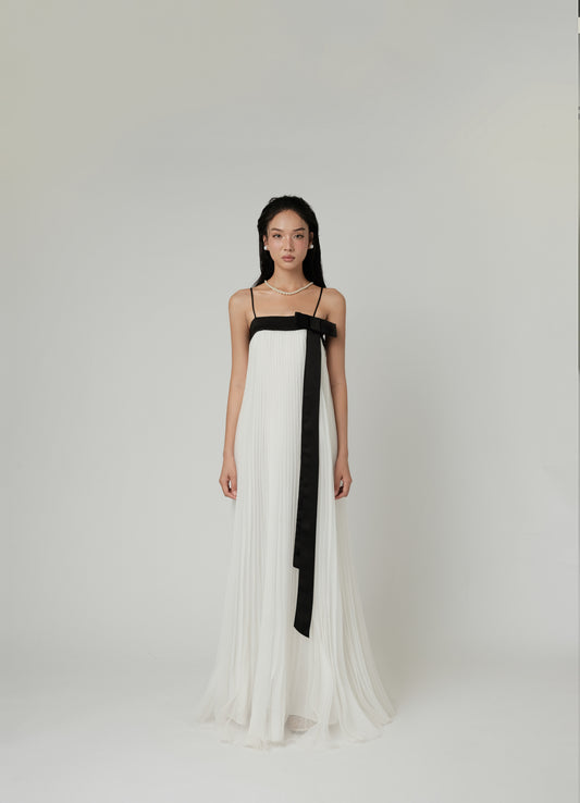 DOUX PLEATED MAXI DRESS