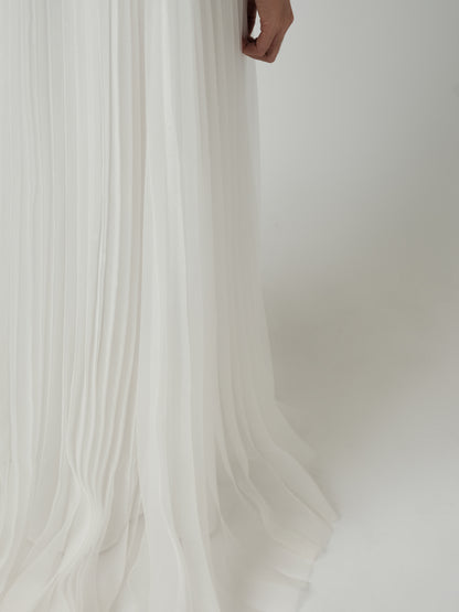 DOUX PLEATED MAXI DRESS