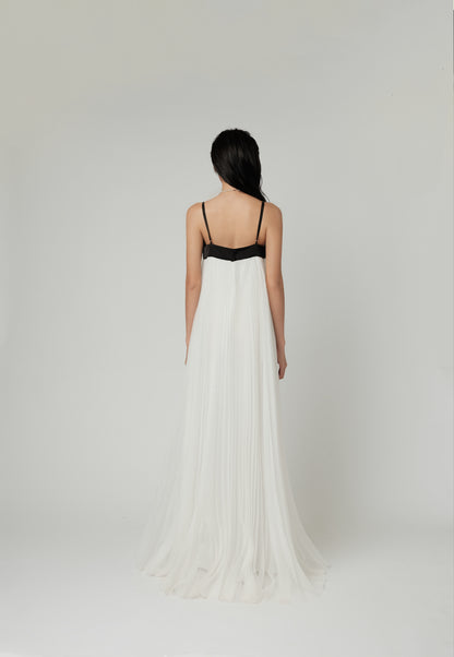 DOUX PLEATED MAXI DRESS