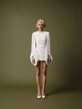 BRISA DRAPED SLEEVE MINI DRESS