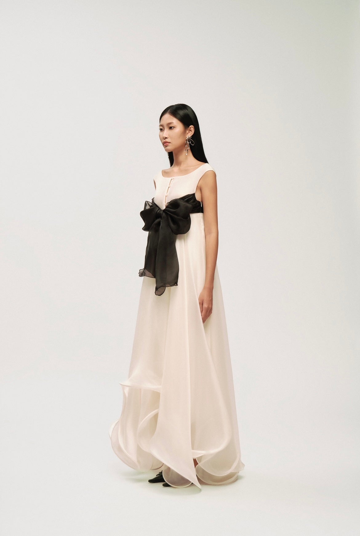 CADEAU SILK BOW GOWN DRESS - Premium Line