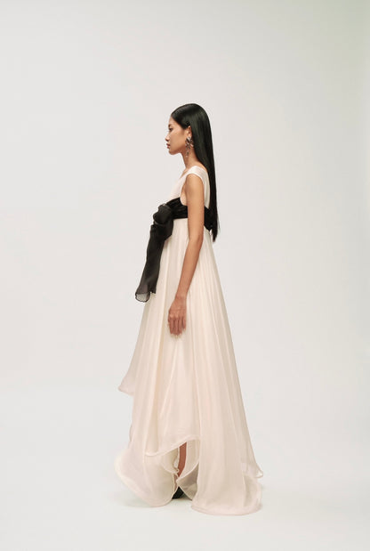 CADEAU SILK BOW GOWN DRESS - Premium Line
