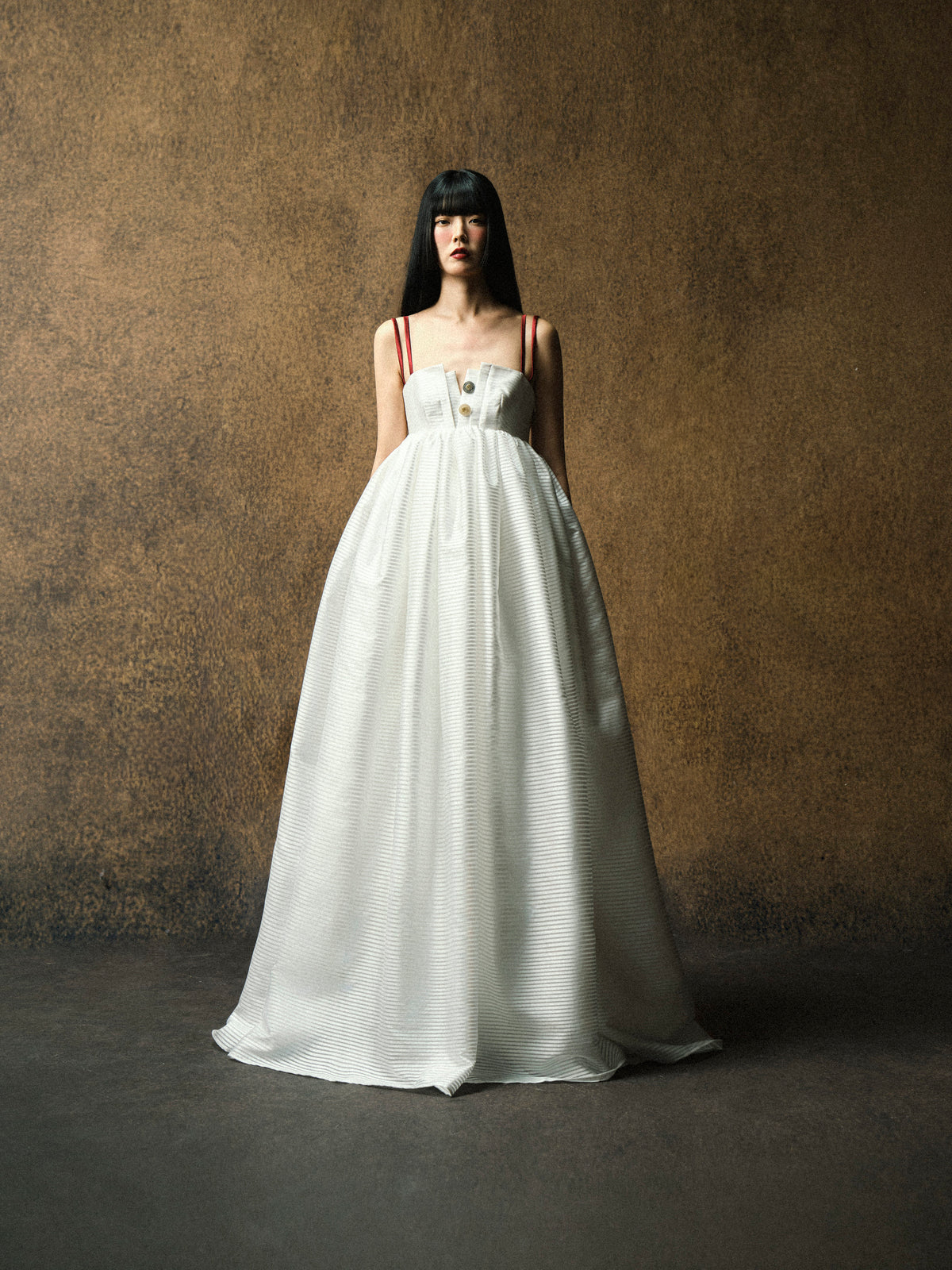 HIKARI SCARLET STRAP DRESS