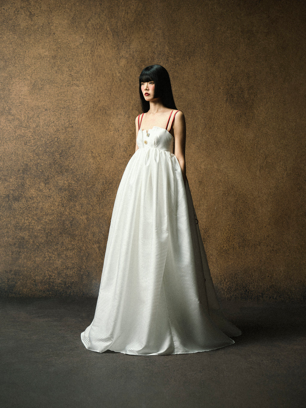 HIKARI SCARLET STRAP DRESS