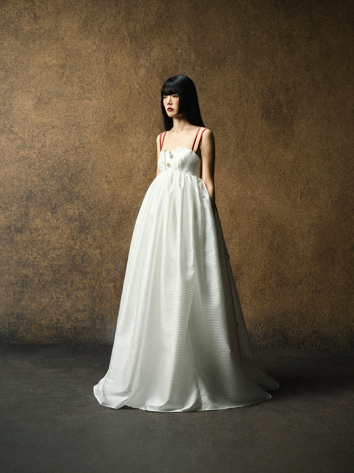 HIKARI SCARLET STRAP DRESS