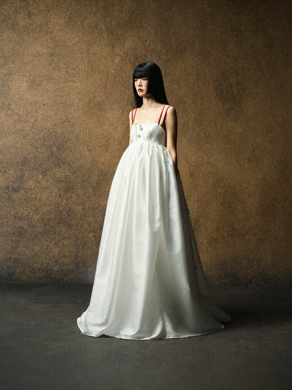 HIKARI SCARLET STRAP DRESS