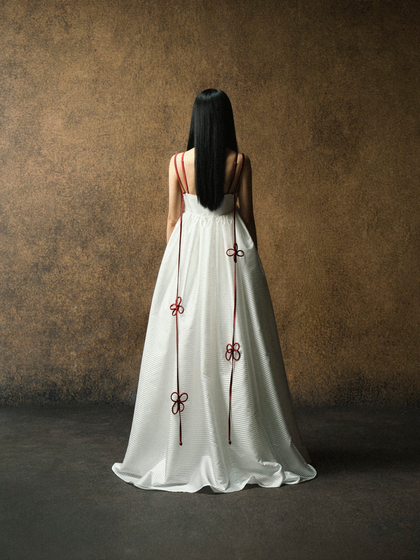 HIKARI SCARLET STRAP DRESS