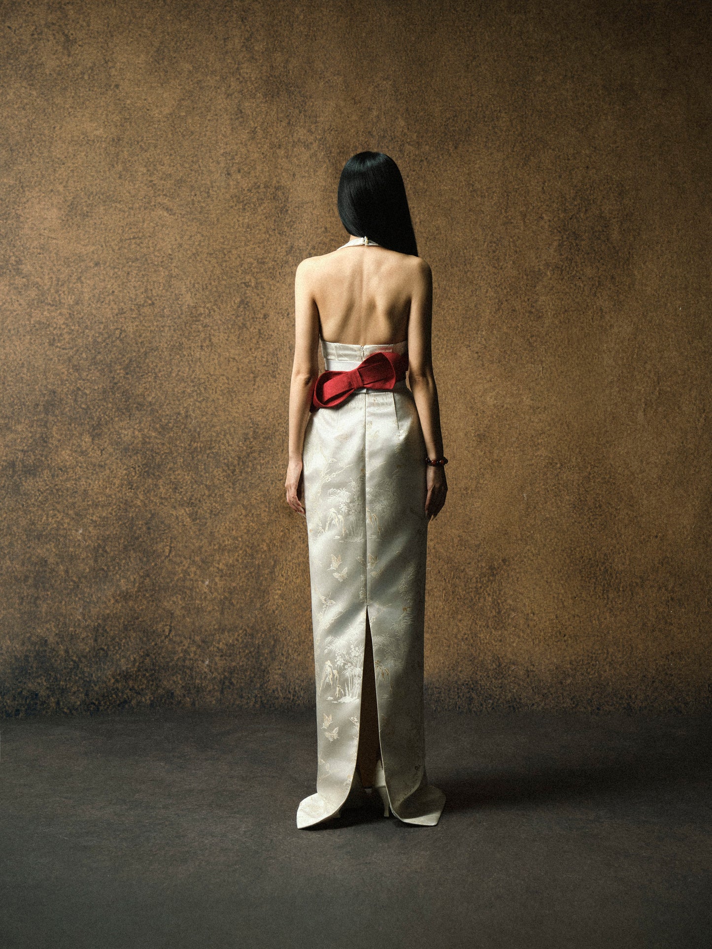 TSUKI LUNAR JACQUARD DRESS - BROCADE VERSION