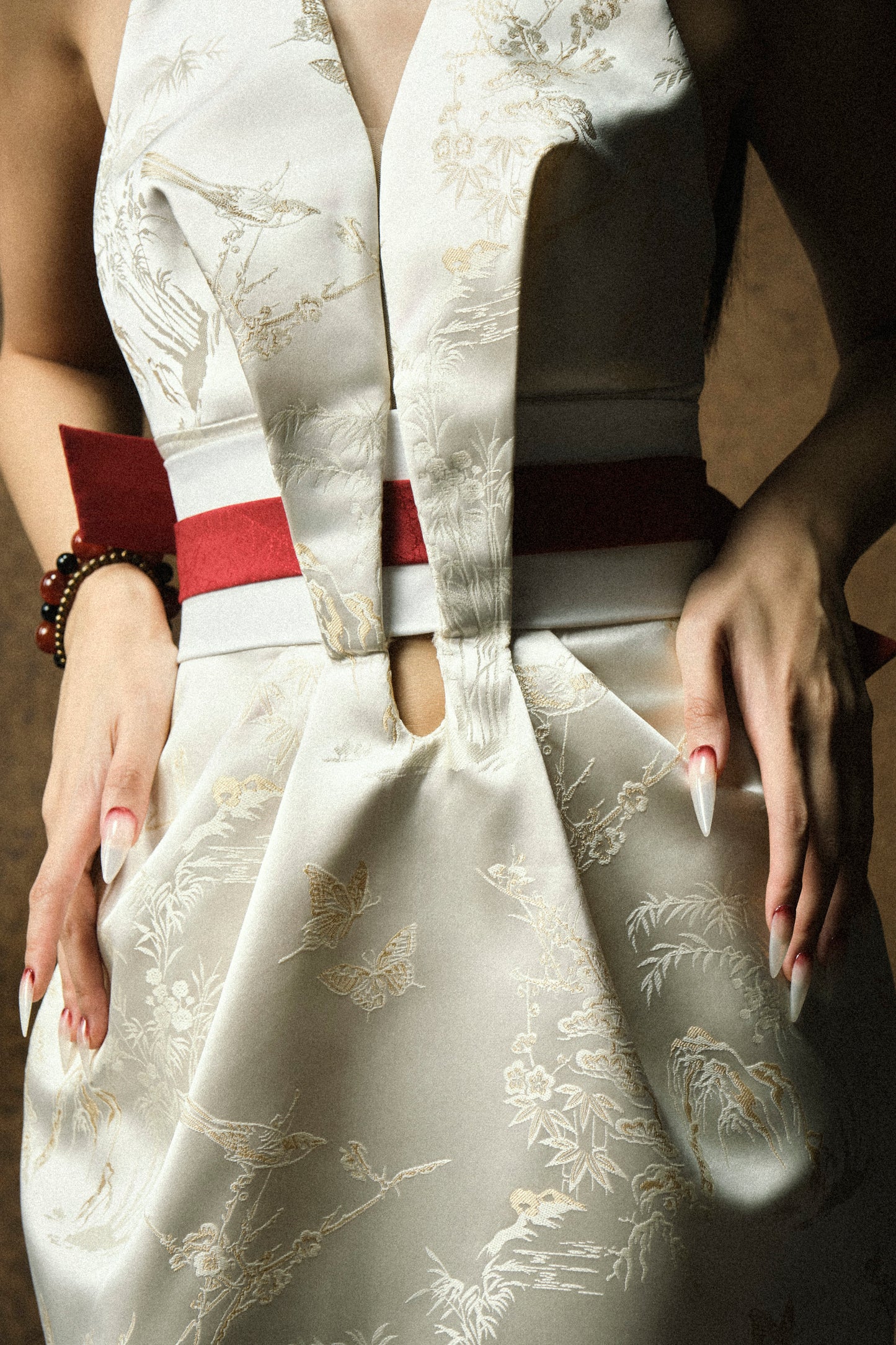 TSUKI LUNAR JACQUARD DRESS - BROCADE VERSION