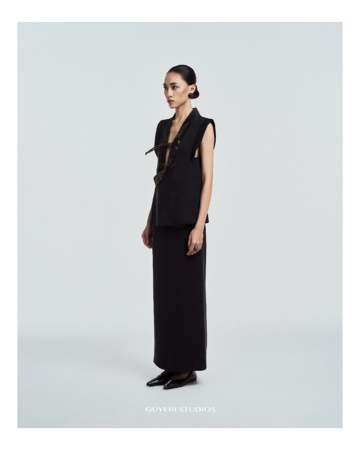 Dem Column Maxi Skirt in Matte