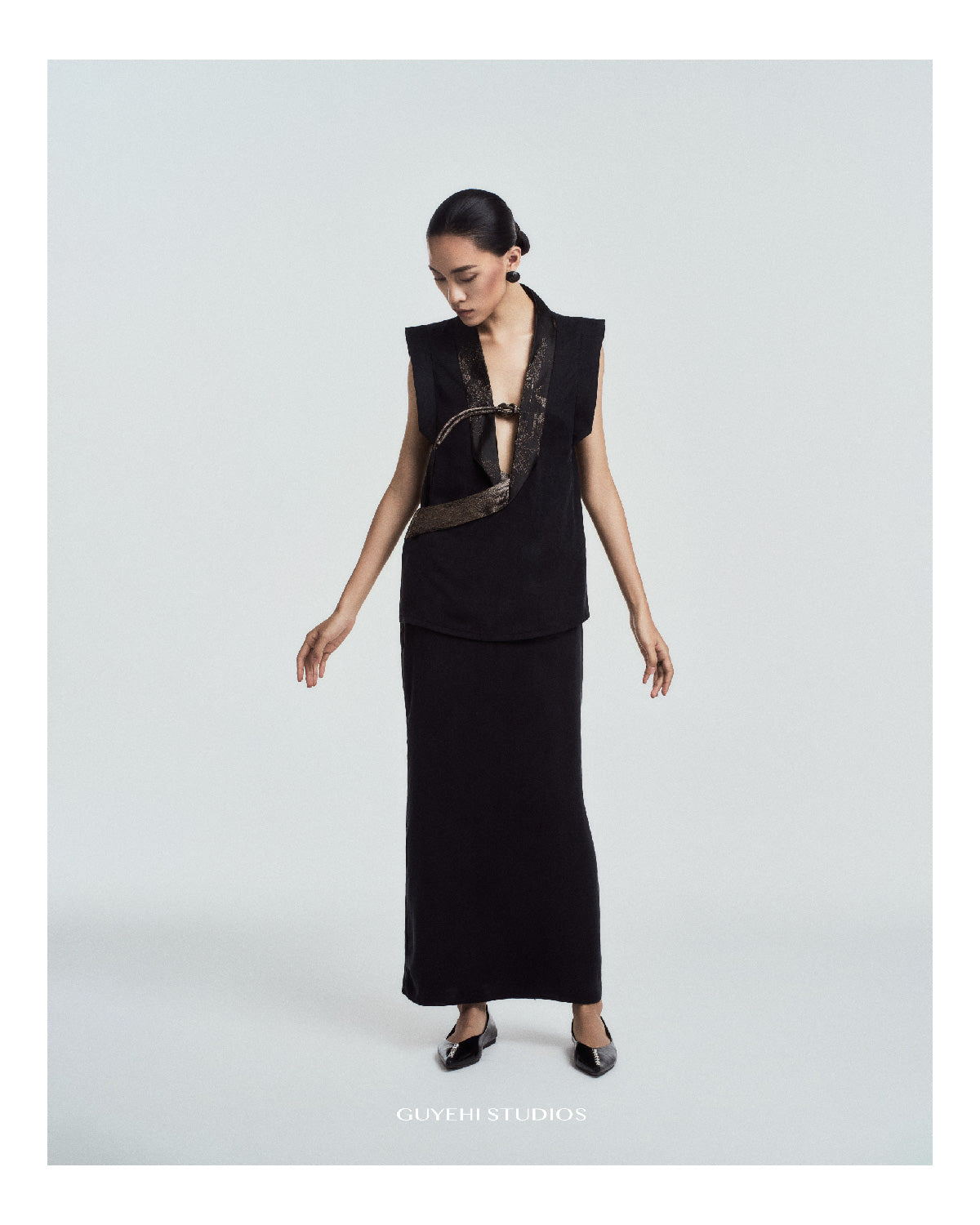 Dem Column Maxi Skirt in Matte