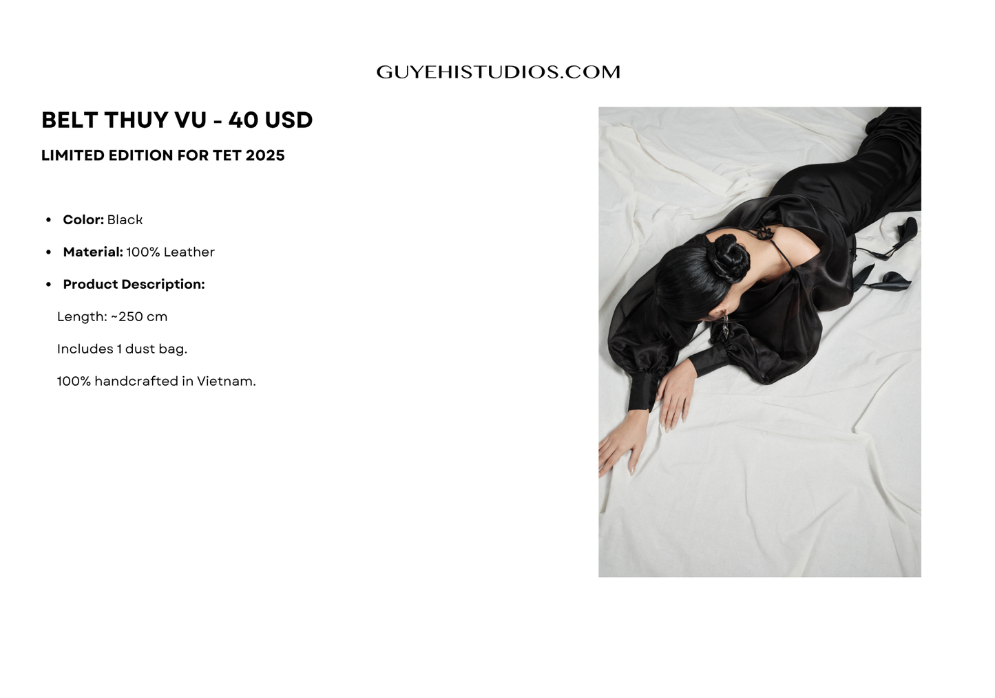 BELT THUY VU (styled with the DIEN VI SET)