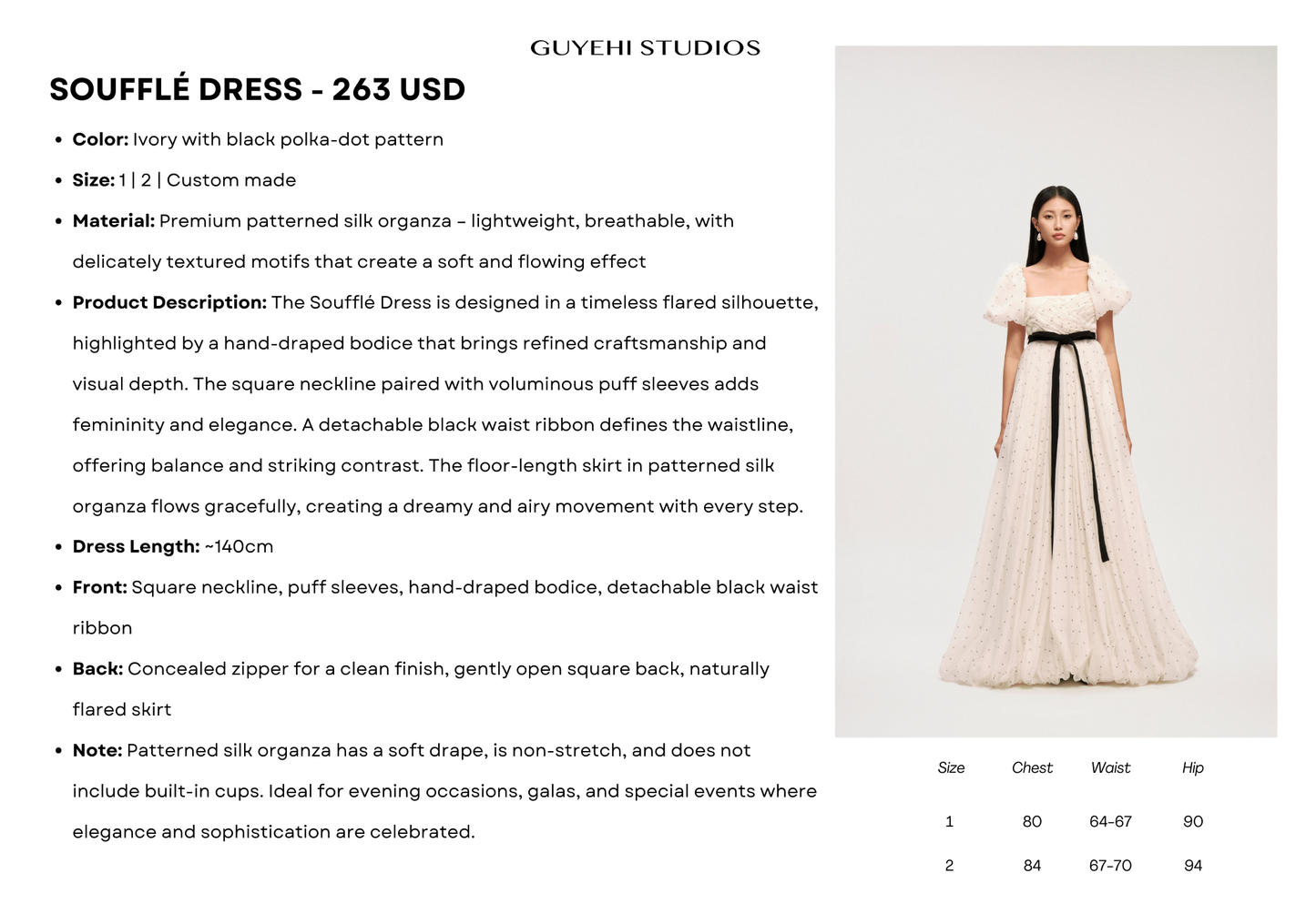SOUFFLÉ DRESS - Premium Line